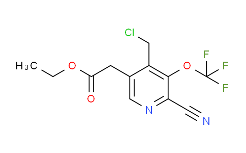 AM167320 | 1804657-96-2 | Ethyl 4-(chloromethyl)-2-cyano-3-(trifluoromethoxy)pyridine-5-acetate
