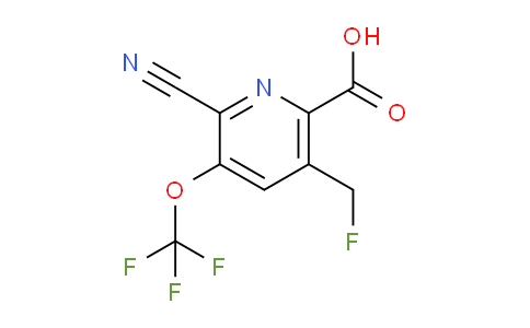 AM167321 | 1804658-14-7 | 2-Cyano-5-(fluoromethyl)-3-(trifluoromethoxy)pyridine-6-carboxylic acid