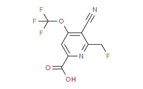AM167331 | 1804658-23-8 | 3-Cyano-2-(fluoromethyl)-4-(trifluoromethoxy)pyridine-6-carboxylic acid