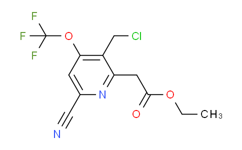 AM167332 | 1806168-92-2 | Ethyl 3-(chloromethyl)-6-cyano-4-(trifluoromethoxy)pyridine-2-acetate
