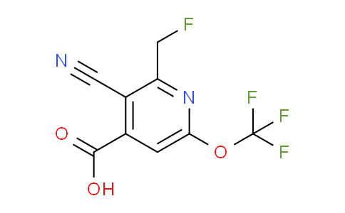 3-Cyano-2-(fluoromethyl)-6-(trifluoromethoxy)pyridine-4-carboxylic acid