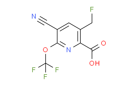 AM167345 | 1804658-40-9 | 3-Cyano-5-(fluoromethyl)-2-(trifluoromethoxy)pyridine-6-carboxylic acid