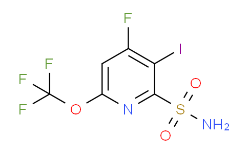 4-Fluoro-3-iodo-6-(trifluoromethoxy)pyridine-2-sulfonamide