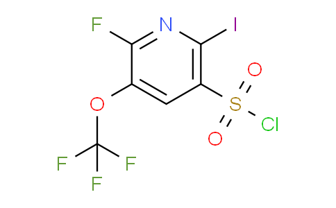 2-Fluoro-6-iodo-3-(trifluoromethoxy)pyridine-5-sulfonyl chloride