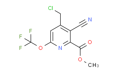 Methyl 4-(chloromethyl)-3-cyano-6-(trifluoromethoxy)pyridine-2-carboxylate