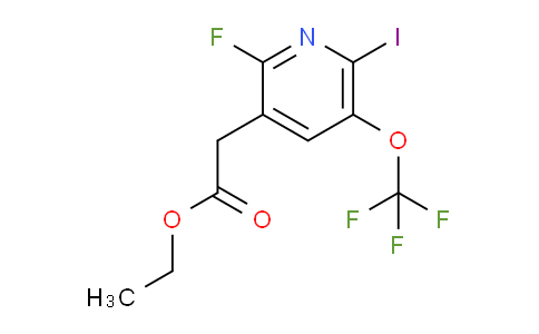 Ethyl 2-fluoro-6-iodo-5-(trifluoromethoxy)pyridine-3-acetate