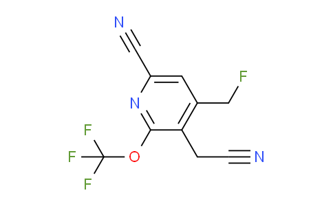 6-Cyano-4-(fluoromethyl)-2-(trifluoromethoxy)pyridine-3-acetonitrile