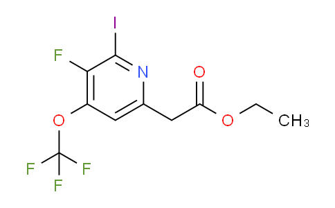 Ethyl 3-fluoro-2-iodo-4-(trifluoromethoxy)pyridine-6-acetate