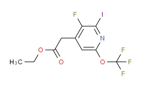 Ethyl 3-fluoro-2-iodo-6-(trifluoromethoxy)pyridine-4-acetate