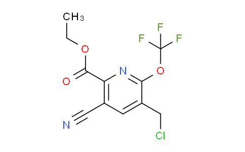 Ethyl 3-(chloromethyl)-5-cyano-2-(trifluoromethoxy)pyridine-6-carboxylate