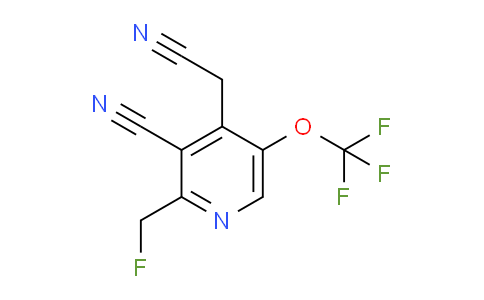 3-Cyano-2-(fluoromethyl)-5-(trifluoromethoxy)pyridine-4-acetonitrile