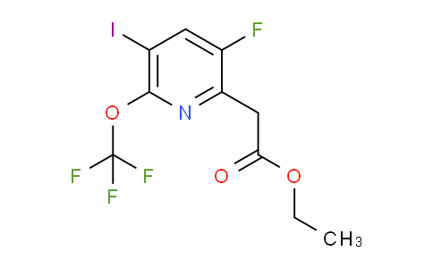 Ethyl 3-fluoro-5-iodo-6-(trifluoromethoxy)pyridine-2-acetate