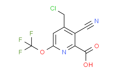 AM167481 | 1804300-38-6 | 4-(Chloromethyl)-3-cyano-6-(trifluoromethoxy)pyridine-2-carboxylic acid