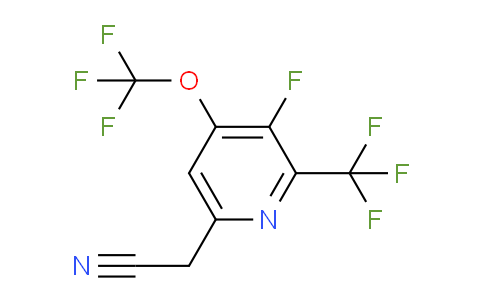 3-Fluoro-4-(trifluoromethoxy)-2-(trifluoromethyl)pyridine-6-acetonitrile