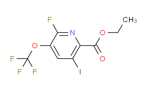 Ethyl 2-fluoro-5-iodo-3-(trifluoromethoxy)pyridine-6-carboxylate