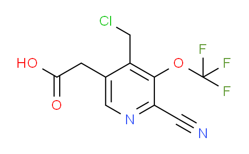 4-(Chloromethyl)-2-cyano-3-(trifluoromethoxy)pyridine-5-acetic acid