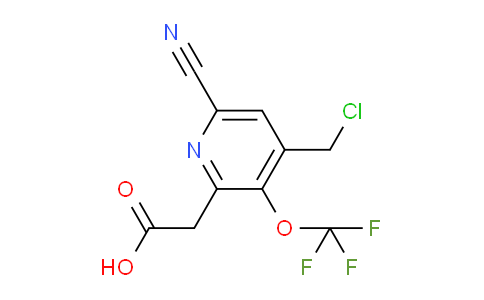 4-(Chloromethyl)-6-cyano-3-(trifluoromethoxy)pyridine-2-acetic acid