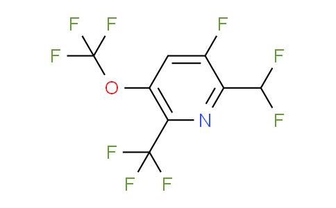 2-(Difluoromethyl)-3-fluoro-5-(trifluoromethoxy)-6-(trifluoromethyl)pyridine