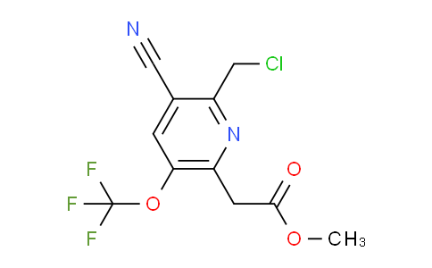 AM167534 | 1806075-24-0 | Methyl 2-(chloromethyl)-3-cyano-5-(trifluoromethoxy)pyridine-6-acetate