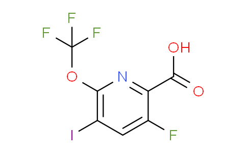 3-Fluoro-5-iodo-6-(trifluoromethoxy)pyridine-2-carboxylic acid
