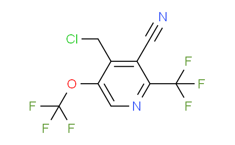 4-(Chloromethyl)-3-cyano-5-(trifluoromethoxy)-2-(trifluoromethyl)pyridine