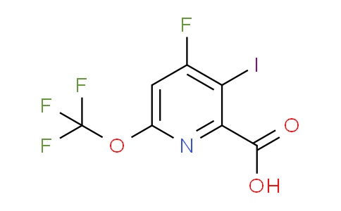 4-Fluoro-3-iodo-6-(trifluoromethoxy)pyridine-2-carboxylic acid