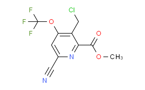 Methyl 3-(chloromethyl)-6-cyano-4-(trifluoromethoxy)pyridine-2-carboxylate