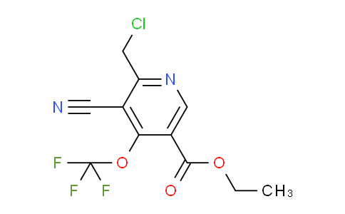 AM167554 | 1804656-06-1 | Ethyl 2-(chloromethyl)-3-cyano-4-(trifluoromethoxy)pyridine-5-carboxylate