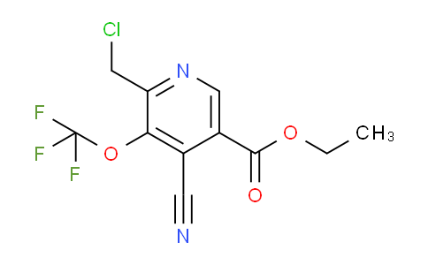 Ethyl 2-(chloromethyl)-4-cyano-3-(trifluoromethoxy)pyridine-5-carboxylate
