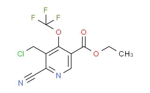 AM167567 | 1804656-57-2 | Ethyl 3-(chloromethyl)-2-cyano-4-(trifluoromethoxy)pyridine-5-carboxylate