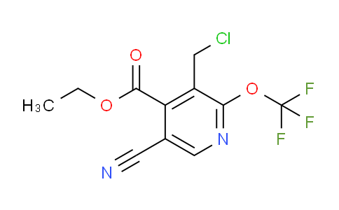 Ethyl 3-(chloromethyl)-5-cyano-2-(trifluoromethoxy)pyridine-4-carboxylate