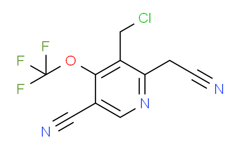 3-(Chloromethyl)-5-cyano-4-(trifluoromethoxy)pyridine-2-acetonitrile