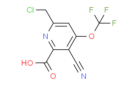 6-(Chloromethyl)-3-cyano-4-(trifluoromethoxy)pyridine-2-carboxylic acid