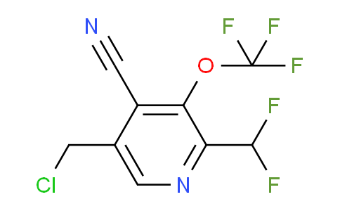 5-(Chloromethyl)-4-cyano-2-(difluoromethyl)-3-(trifluoromethoxy)pyridine
