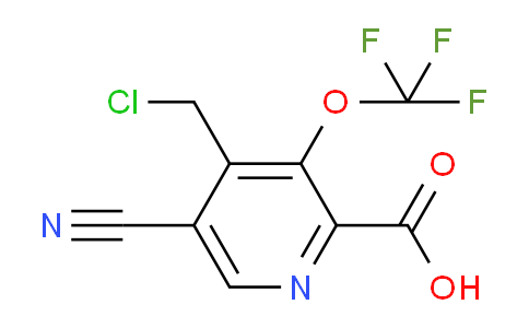 AM167603 | 1803663-12-8 | 4-(Chloromethyl)-5-cyano-3-(trifluoromethoxy)pyridine-2-carboxylic acid