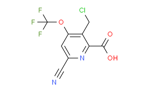 3-(Chloromethyl)-6-cyano-4-(trifluoromethoxy)pyridine-2-carboxylic acid