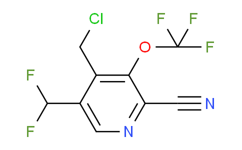 4-(Chloromethyl)-2-cyano-5-(difluoromethyl)-3-(trifluoromethoxy)pyridine