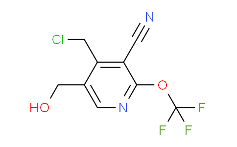 4-(Chloromethyl)-3-cyano-2-(trifluoromethoxy)pyridine-5-methanol