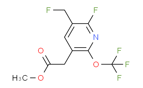 Methyl 2-fluoro-3-(fluoromethyl)-6-(trifluoromethoxy)pyridine-5-acetate