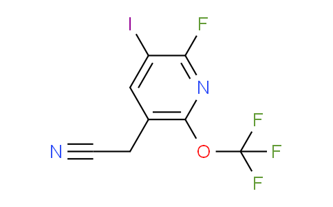 2-Fluoro-3-iodo-6-(trifluoromethoxy)pyridine-5-acetonitrile