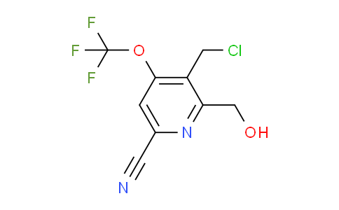 3-(Chloromethyl)-6-cyano-4-(trifluoromethoxy)pyridine-2-methanol