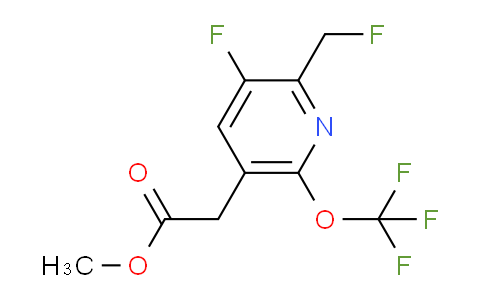 Methyl 3-fluoro-2-(fluoromethyl)-6-(trifluoromethoxy)pyridine-5-acetate