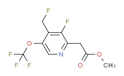 Methyl 3-fluoro-4-(fluoromethyl)-5-(trifluoromethoxy)pyridine-2-acetate