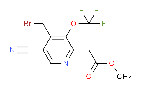 AM167668 | 1804297-60-6 | Methyl 4-(bromomethyl)-5-cyano-3-(trifluoromethoxy)pyridine-2-acetate