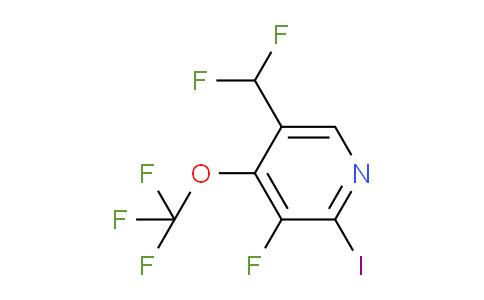 5-(Difluoromethyl)-3-fluoro-2-iodo-4-(trifluoromethoxy)pyridine