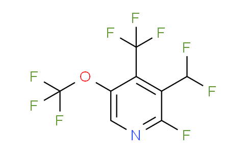 3-(Difluoromethyl)-2-fluoro-5-(trifluoromethoxy)-4-(trifluoromethyl)pyridine