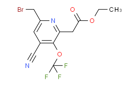 AM167688 | 1806186-36-6 | Ethyl 6-(bromomethyl)-4-cyano-3-(trifluoromethoxy)pyridine-2-acetate