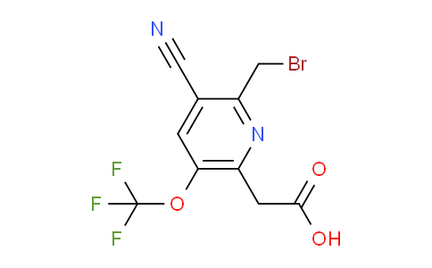 2-(Bromomethyl)-3-cyano-5-(trifluoromethoxy)pyridine-6-acetic acid