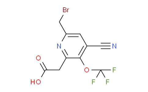 6-(Bromomethyl)-4-cyano-3-(trifluoromethoxy)pyridine-2-acetic acid