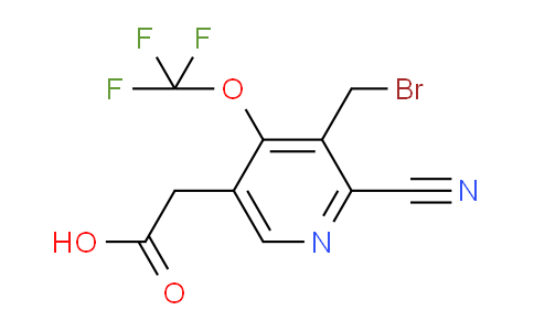 3-(Bromomethyl)-2-cyano-4-(trifluoromethoxy)pyridine-5-acetic acid
